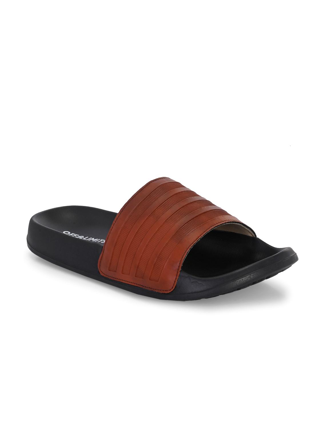 men textured open toe slider - 22020466 - Standard Image - 1