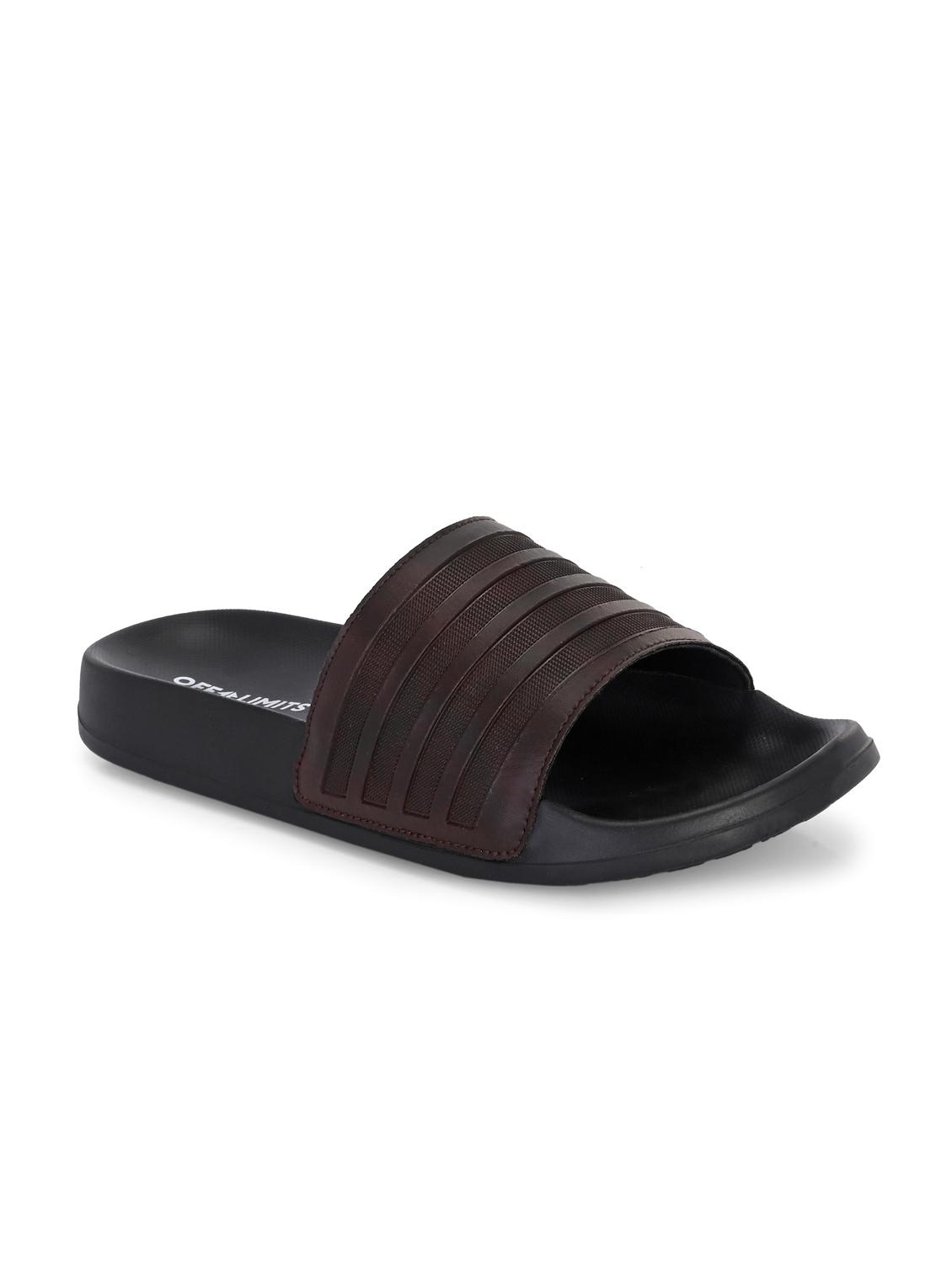 men textured open toe slider - 22020467 - Standard Image - 1