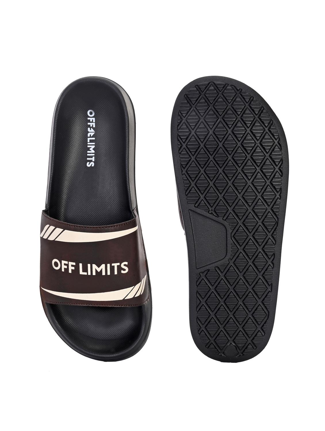 men printed slip on slider - 22020468 - Standard Image - 4
