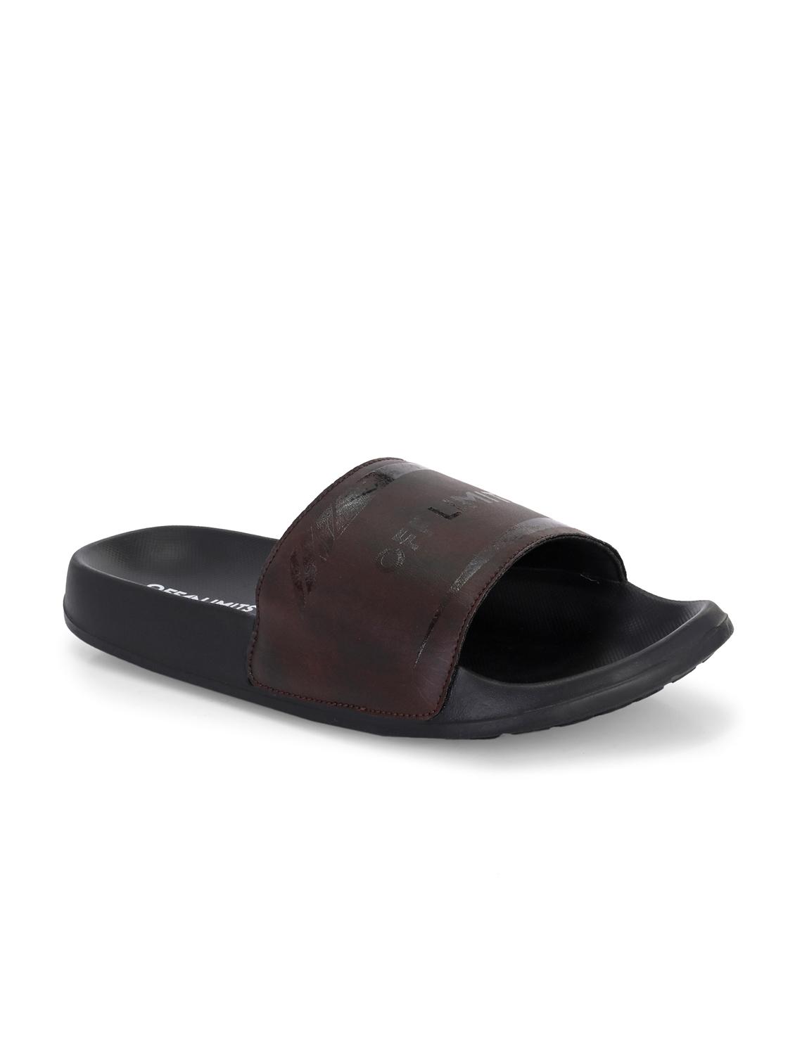 men solid slip on slider - 22020469 - Standard Image - 1