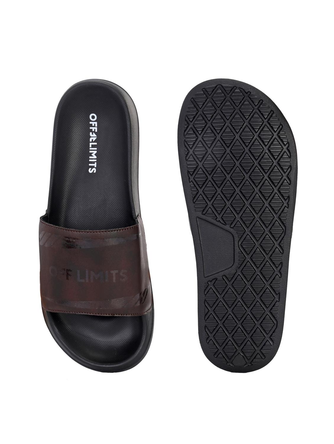 men solid slip on slider - 22020469 - Standard Image - 4