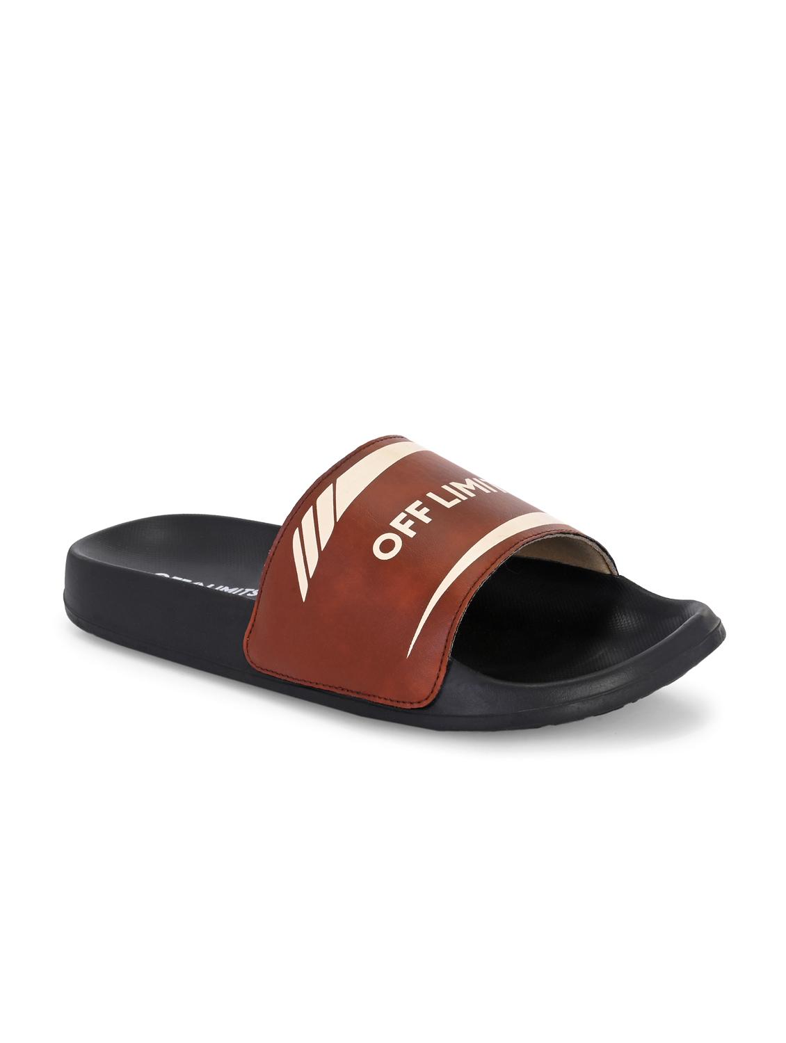 men solid slip on slider - 22020470 - Standard Image - 1