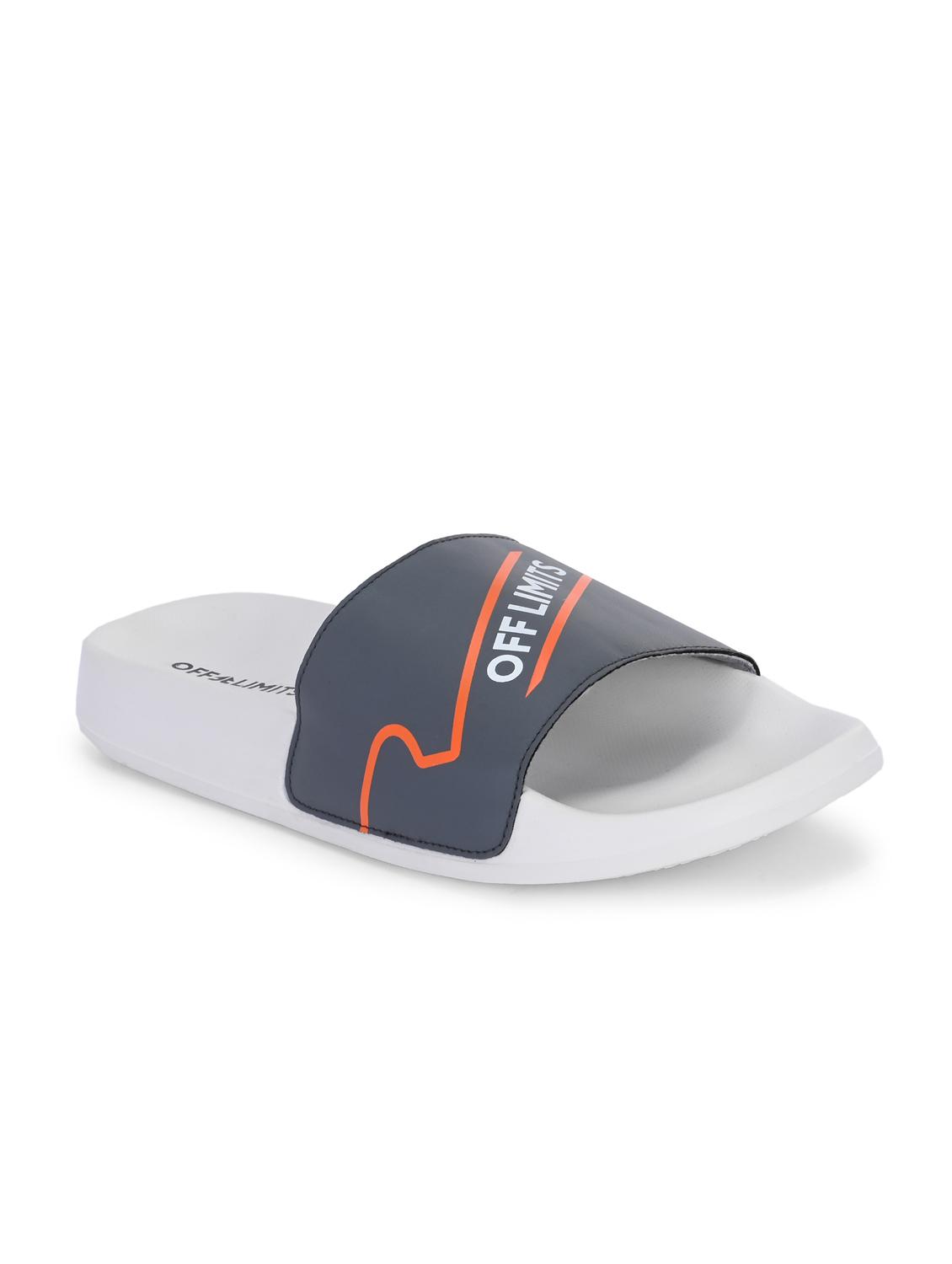 men printed slip on slider - 22020484 - Standard Image - 1
