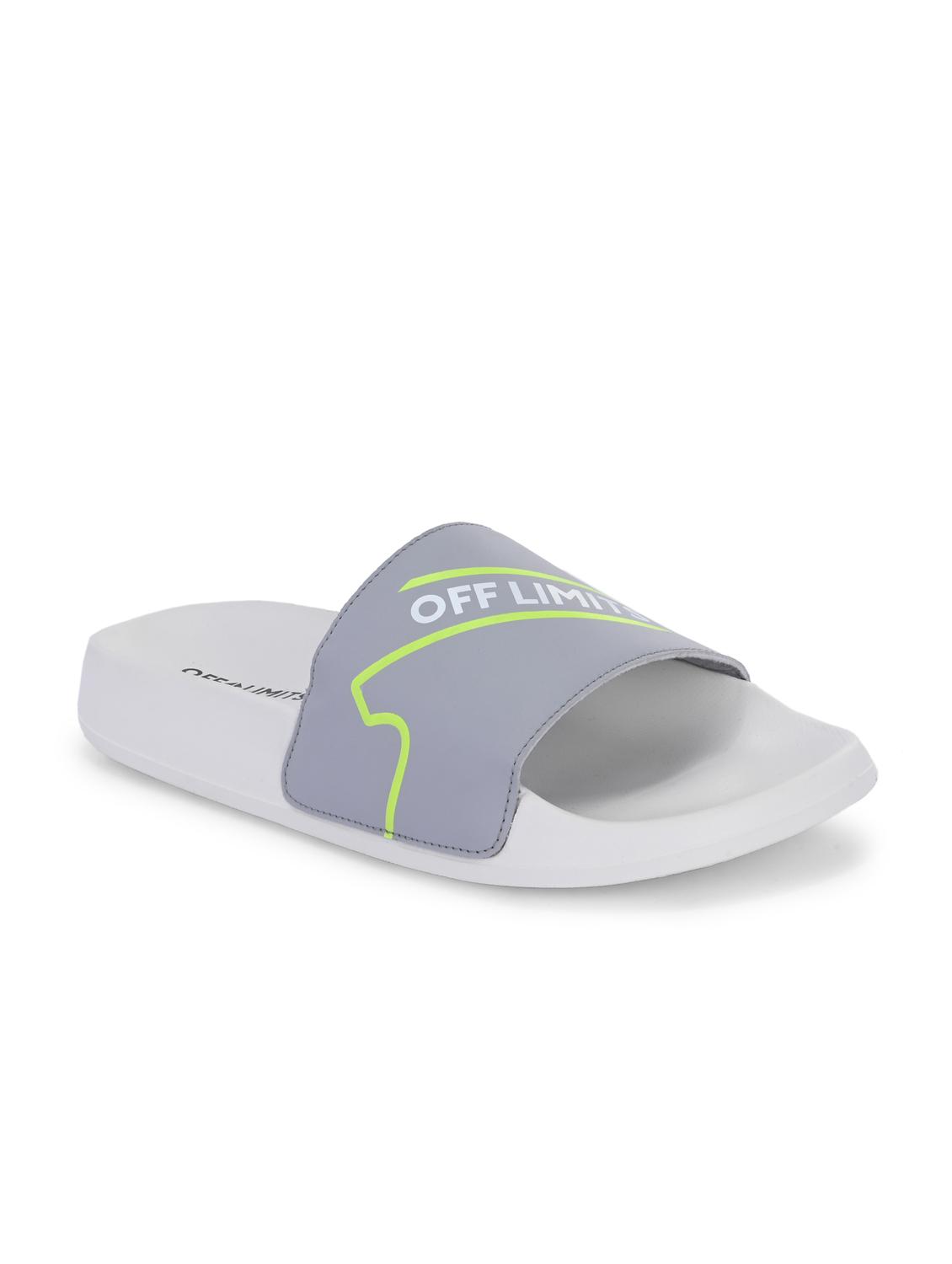 men printed slip on slider - 22020486 - Standard Image - 1