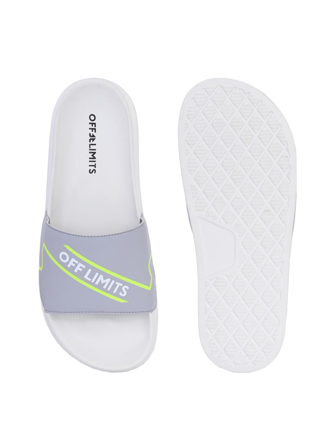 men printed slip on slider - 22020486 - Standard Image - 4