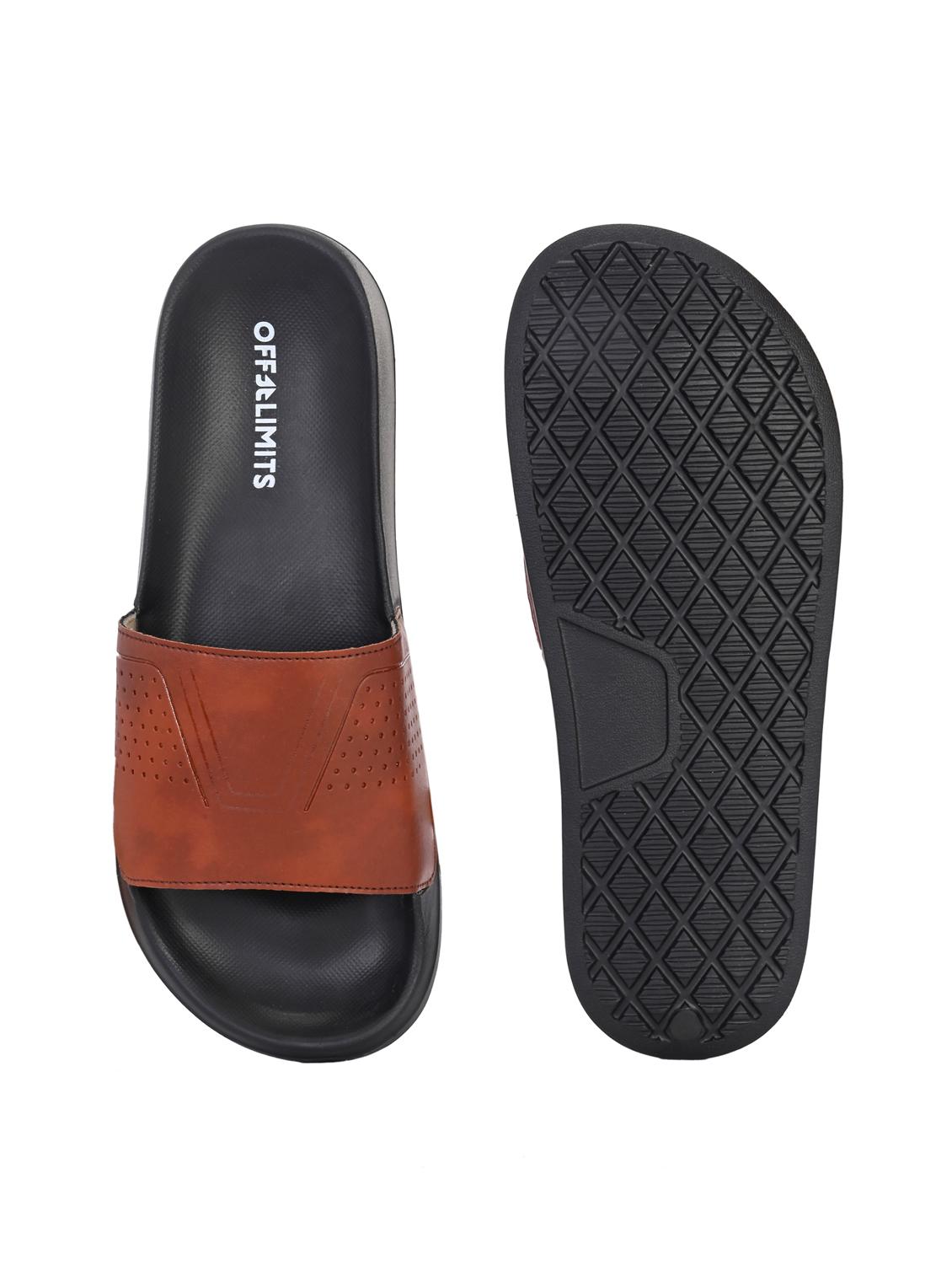 men solid slip on slider - 22020489 - Standard Image - 4