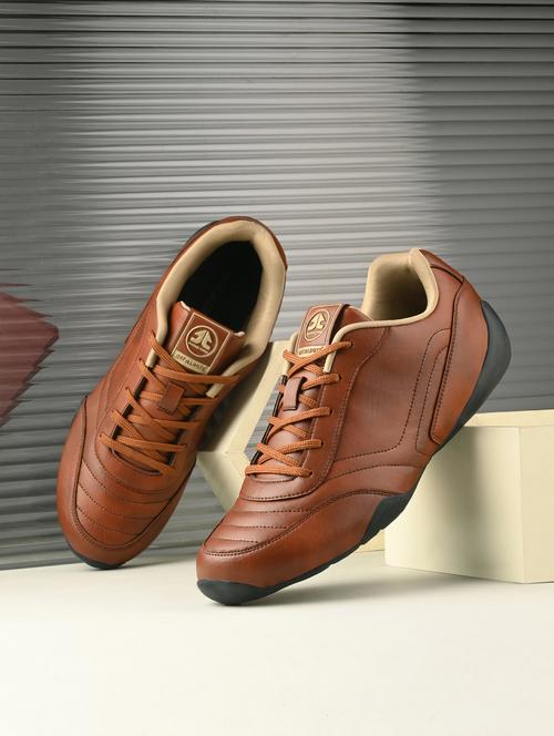 men tan lace up shoe - 22020502 - Standard Image - 0