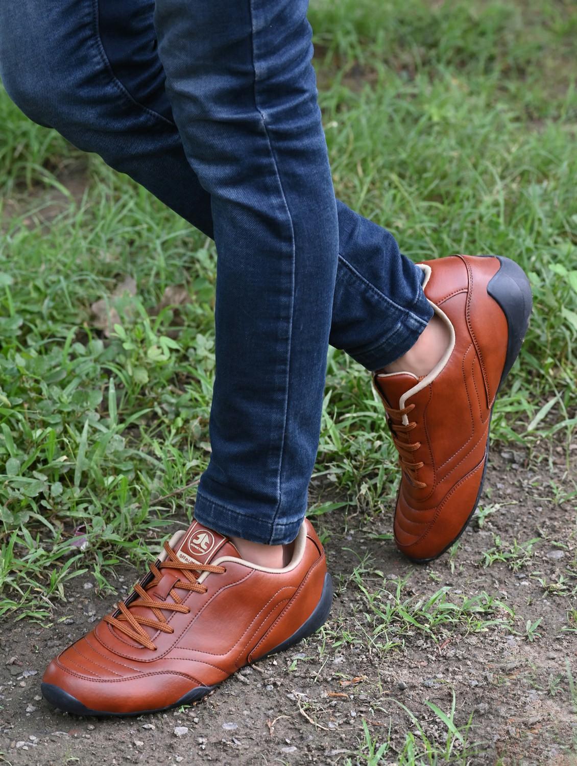 men tan lace up shoe - 22020502 -  Standard Image - 1