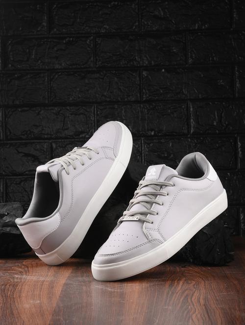 men grey lace up sneaker - 22020509 -  Standard Image - 0