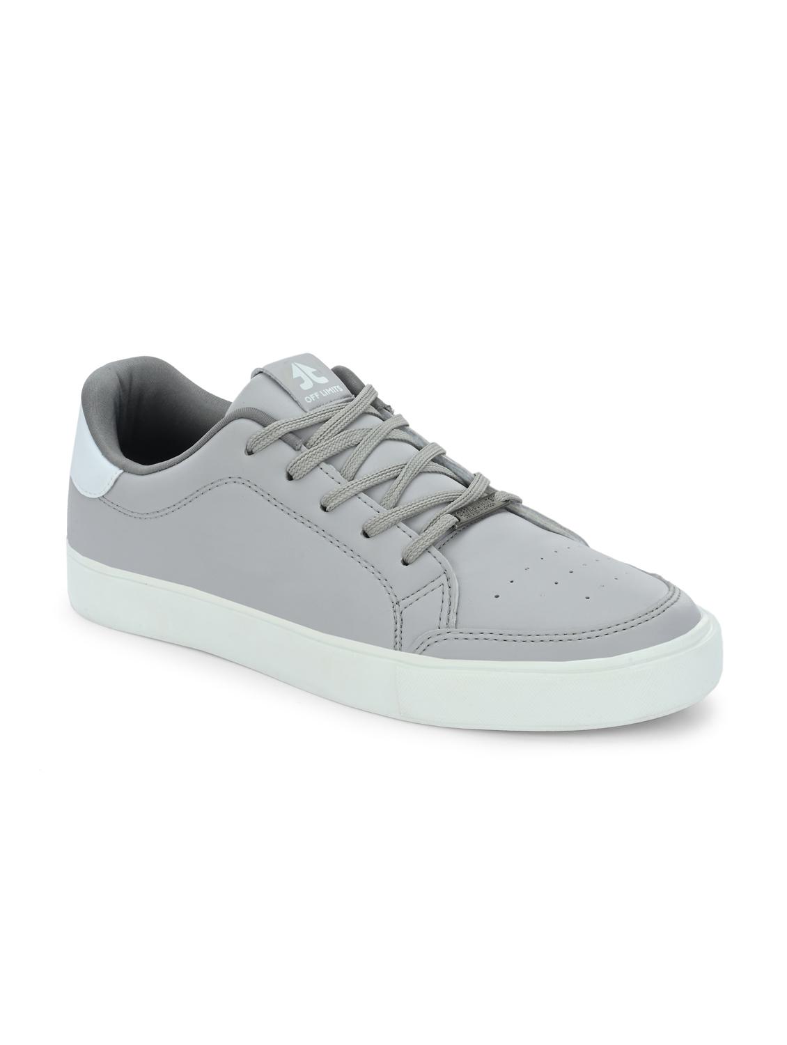 men grey lace up sneaker - 22020509 -  Standard Image - 1
