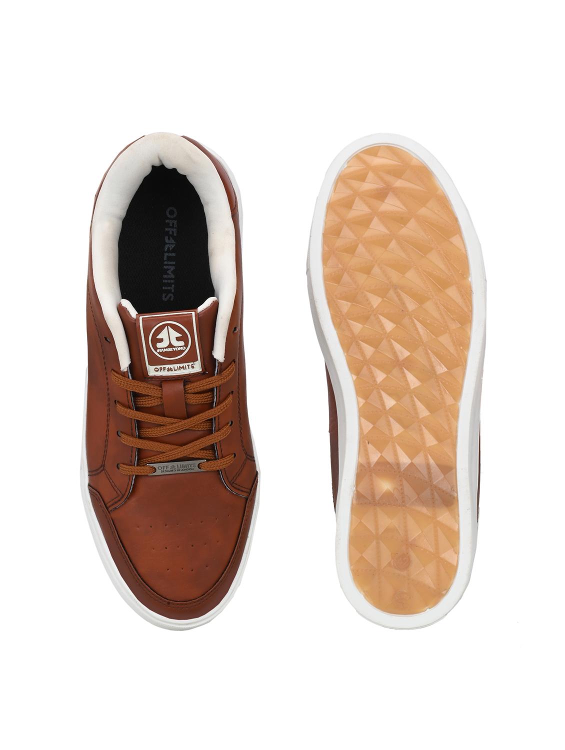 men tan lace up sneaker - 22020515 - Standard Image - 4