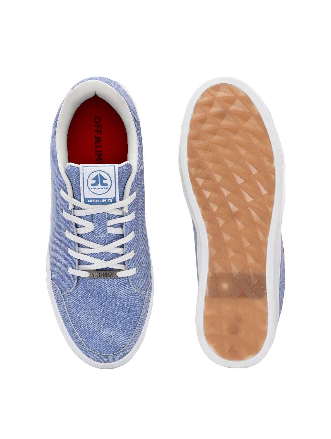 men blue lace up sneaker - 22020517 - Standard Image - 4