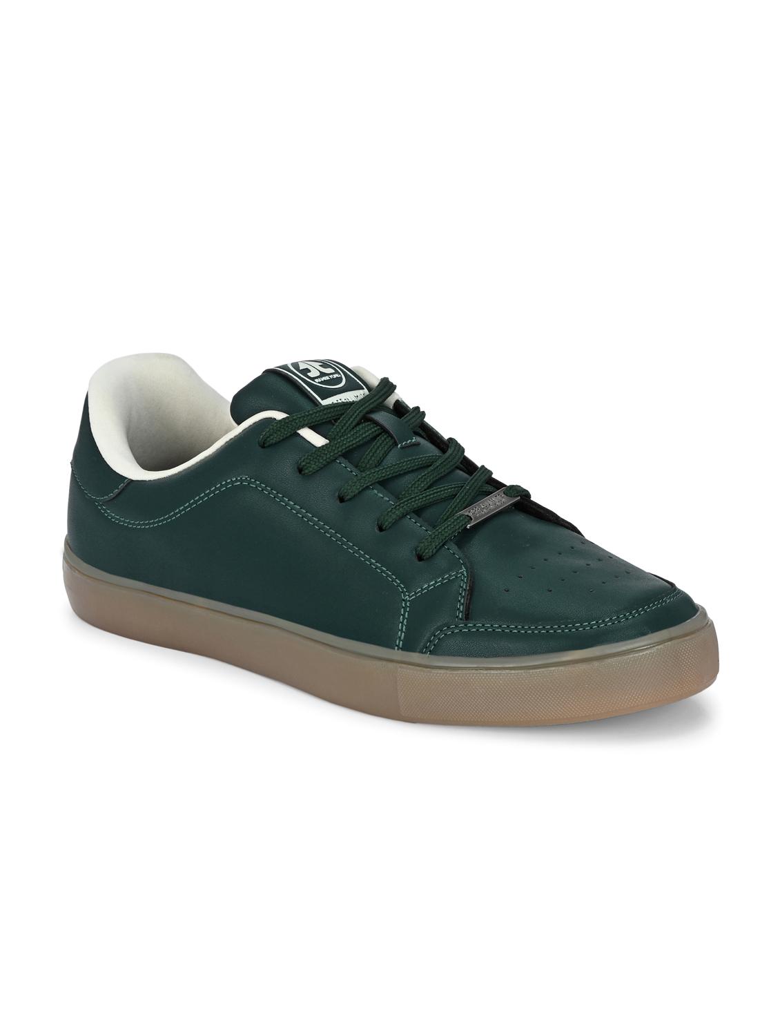 men bottle green lace up sneaker - 22020520 - Standard Image - 1