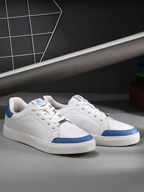 men white lace up sneaker - 22020521 - Standard Image - 0