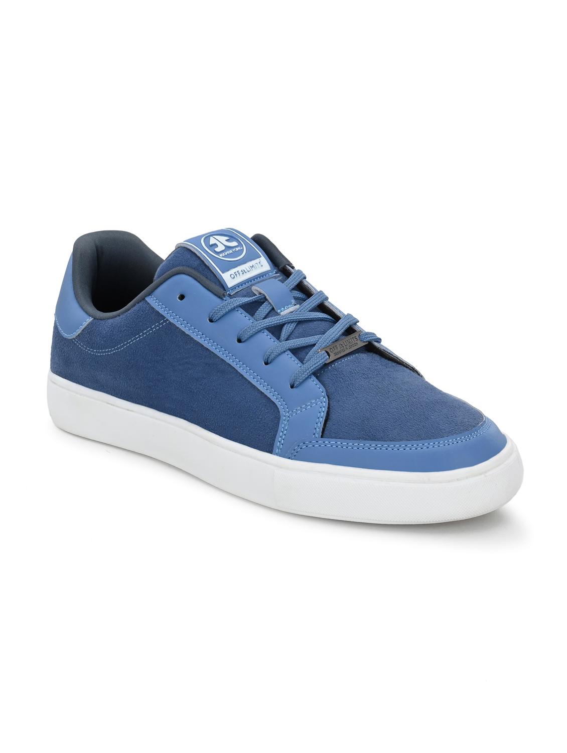 men blue lace up sneaker - 22020531 -  Standard Image - 1