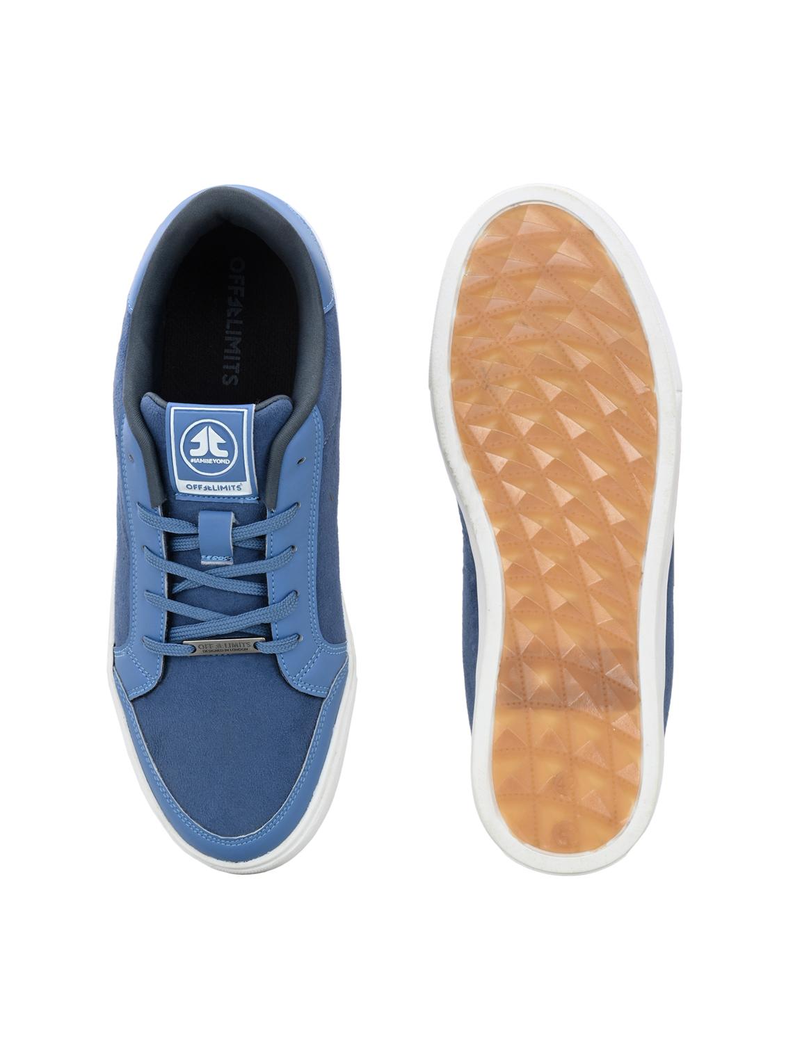 men blue lace up sneaker - 22020531 - Standard Image - 4
