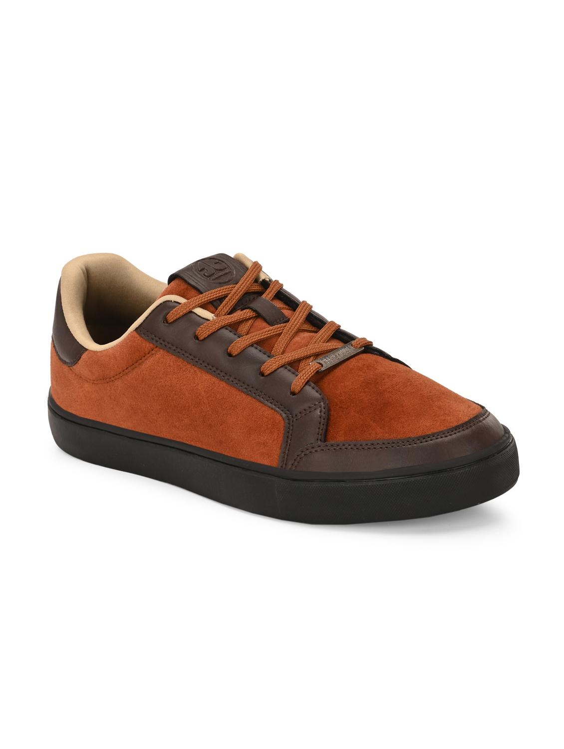 men brown lace up sneaker - 22020534 -  Standard Image - 1