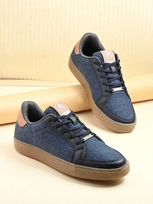 men blue lace up sneaker - 22020537 - Standard Image - 0