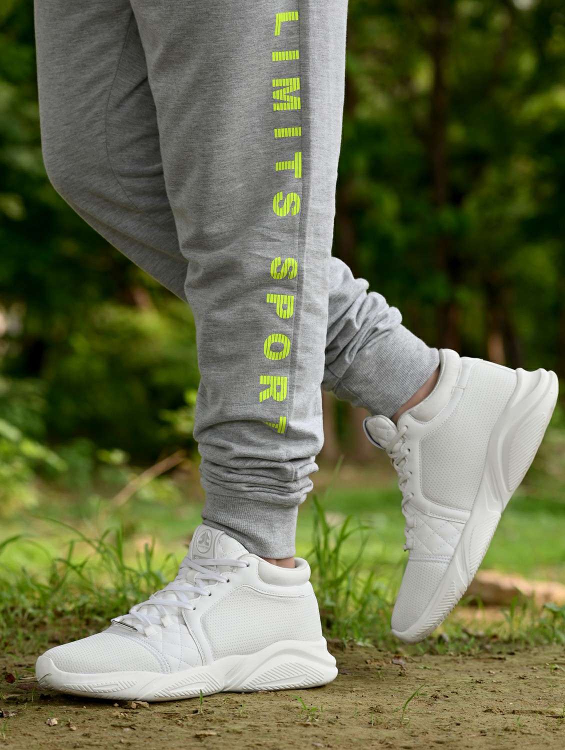 men solid white lace up shoe - 22020557 -  Standard Image - 1