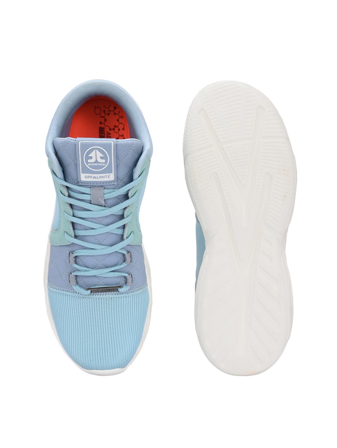 men solid blue lace up shoe - 22020558 - Standard Image - 4