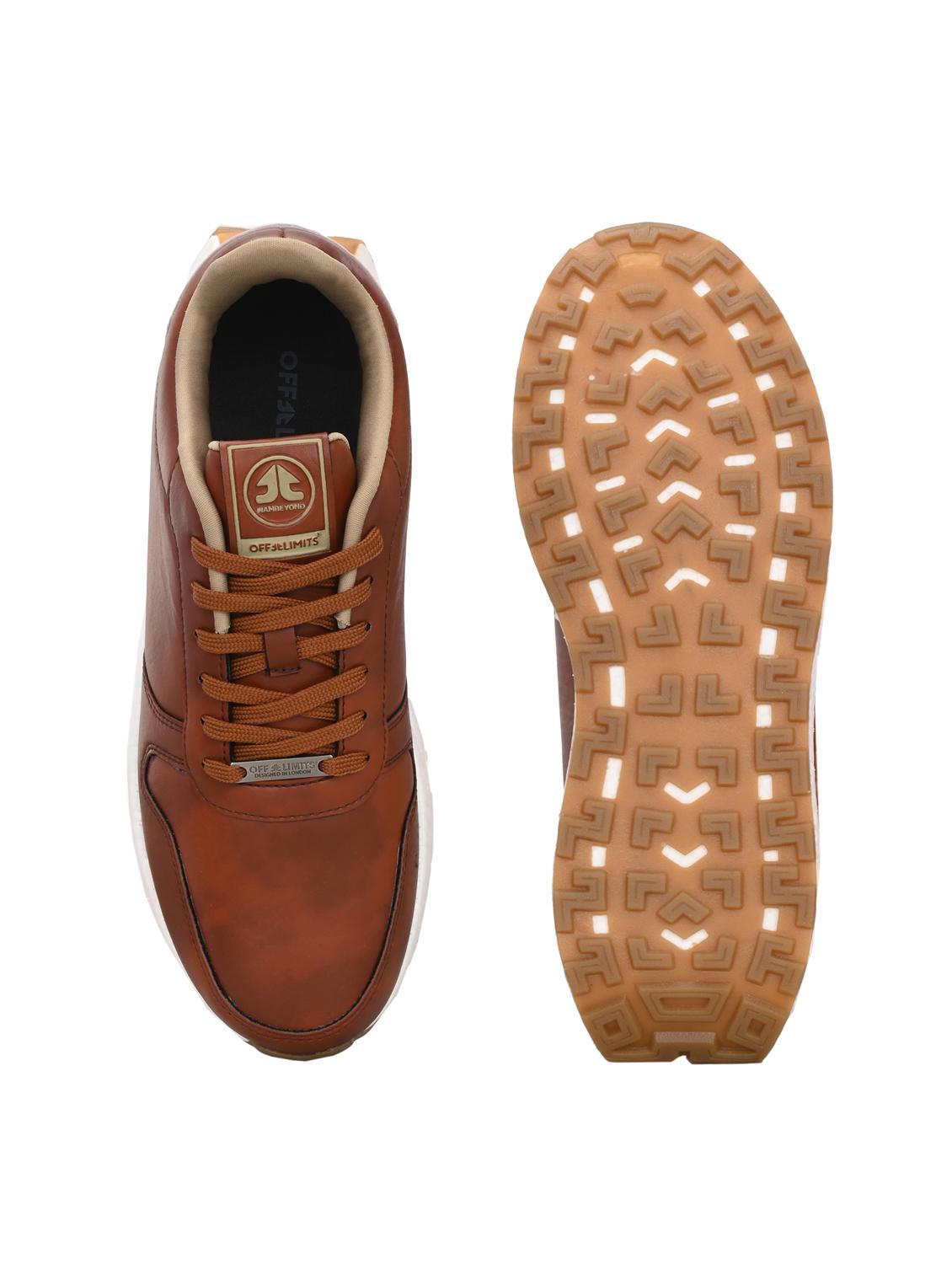 men solid brown lace up shoe - 22020562 - Standard Image - 4