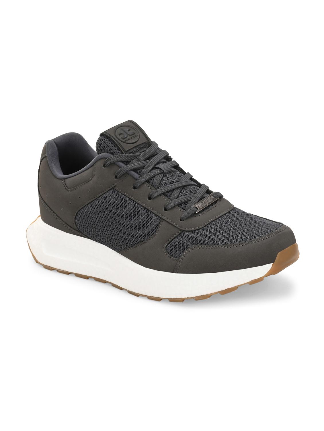 men solid grey lace up shoe - 22020564 -  Standard Image - 1