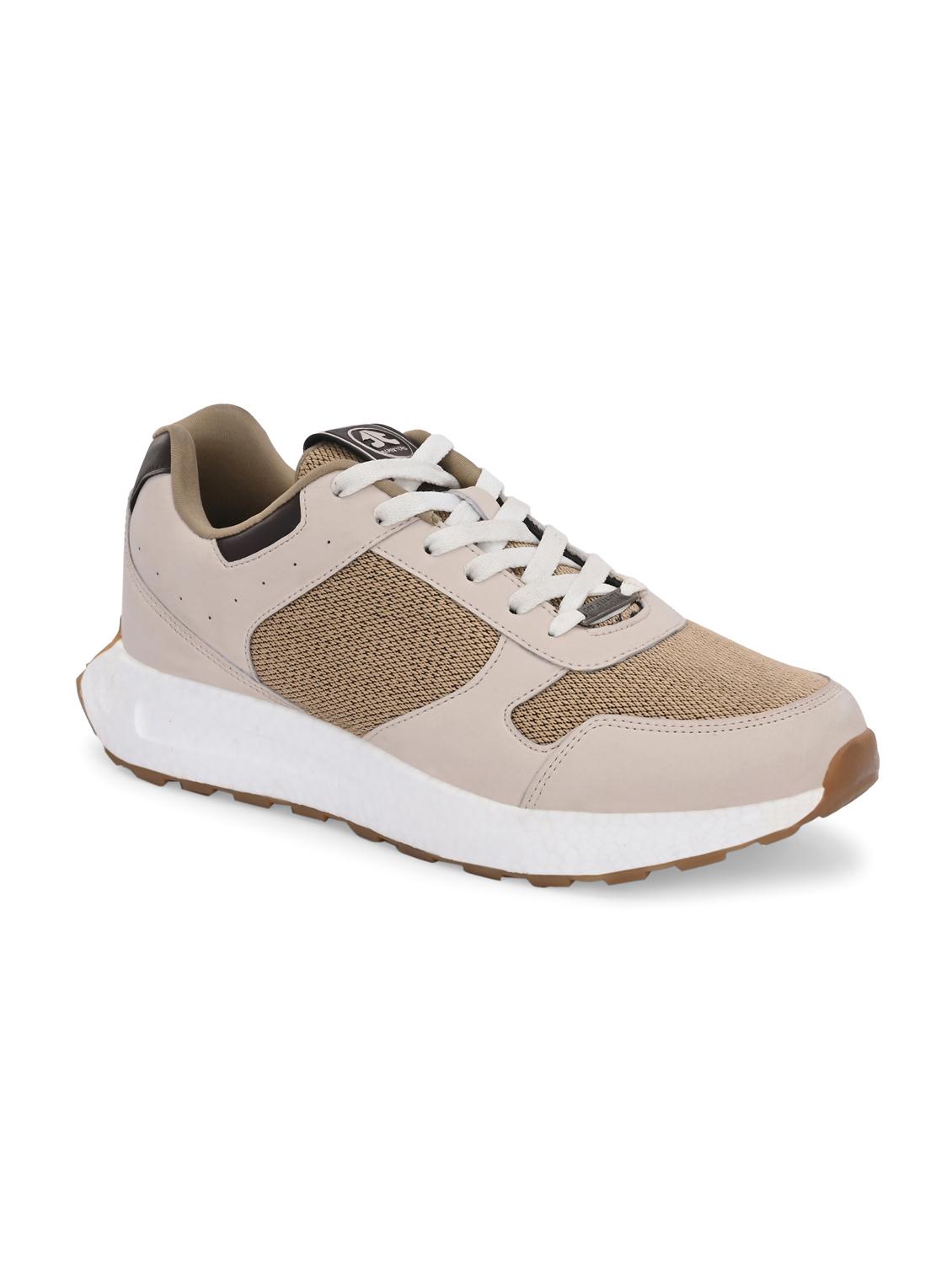 men solid beige lace up shoe - 22020565 -  Standard Image - 1