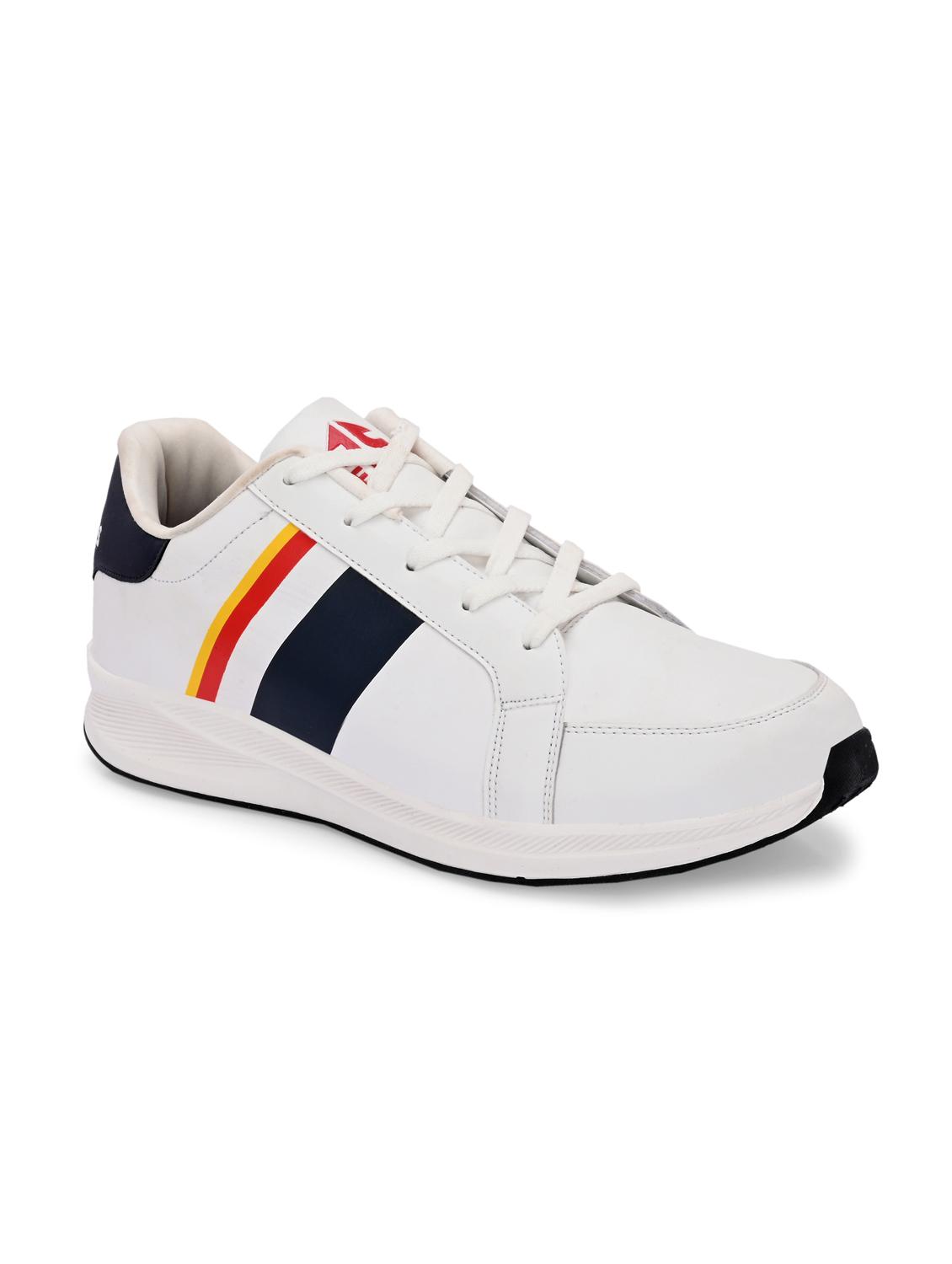 men solid white lace up shoe - 22020577 -  Standard Image - 1