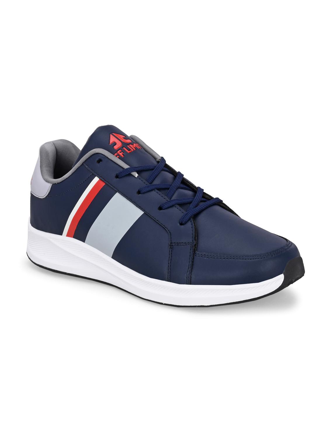 men solid navy blue lace up shoe - 22020578 - Standard Image - 1