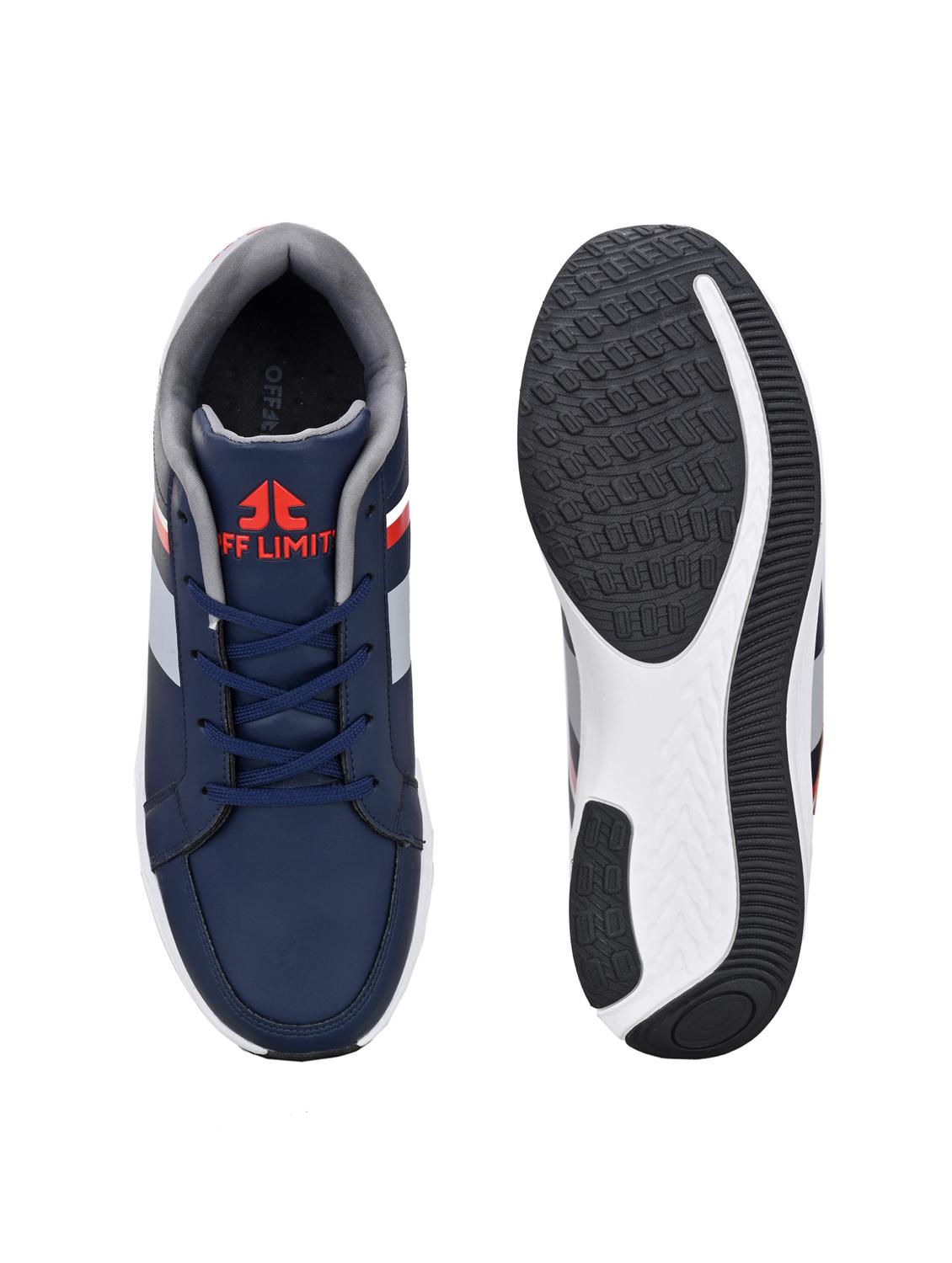 men solid navy blue lace up shoe - 22020578 - Standard Image - 4