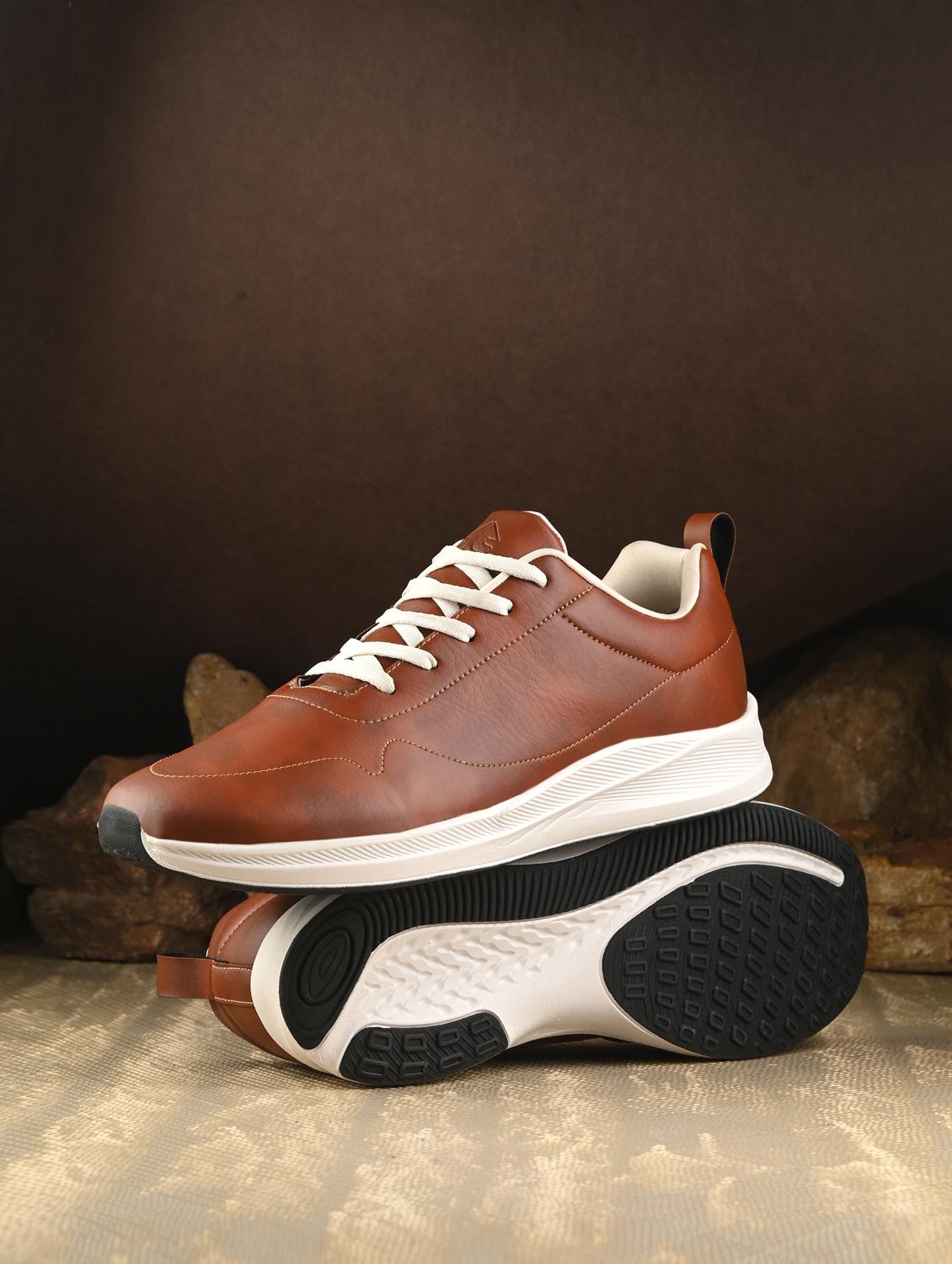 men brown solid lace up shoe - 22020580 - Zoom Image - 0