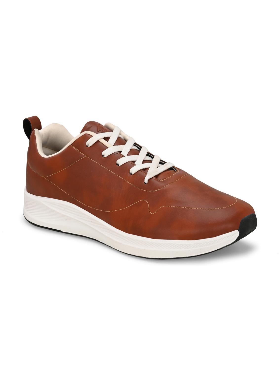 men brown solid lace up shoe - 22020580 -  Standard Image - 1