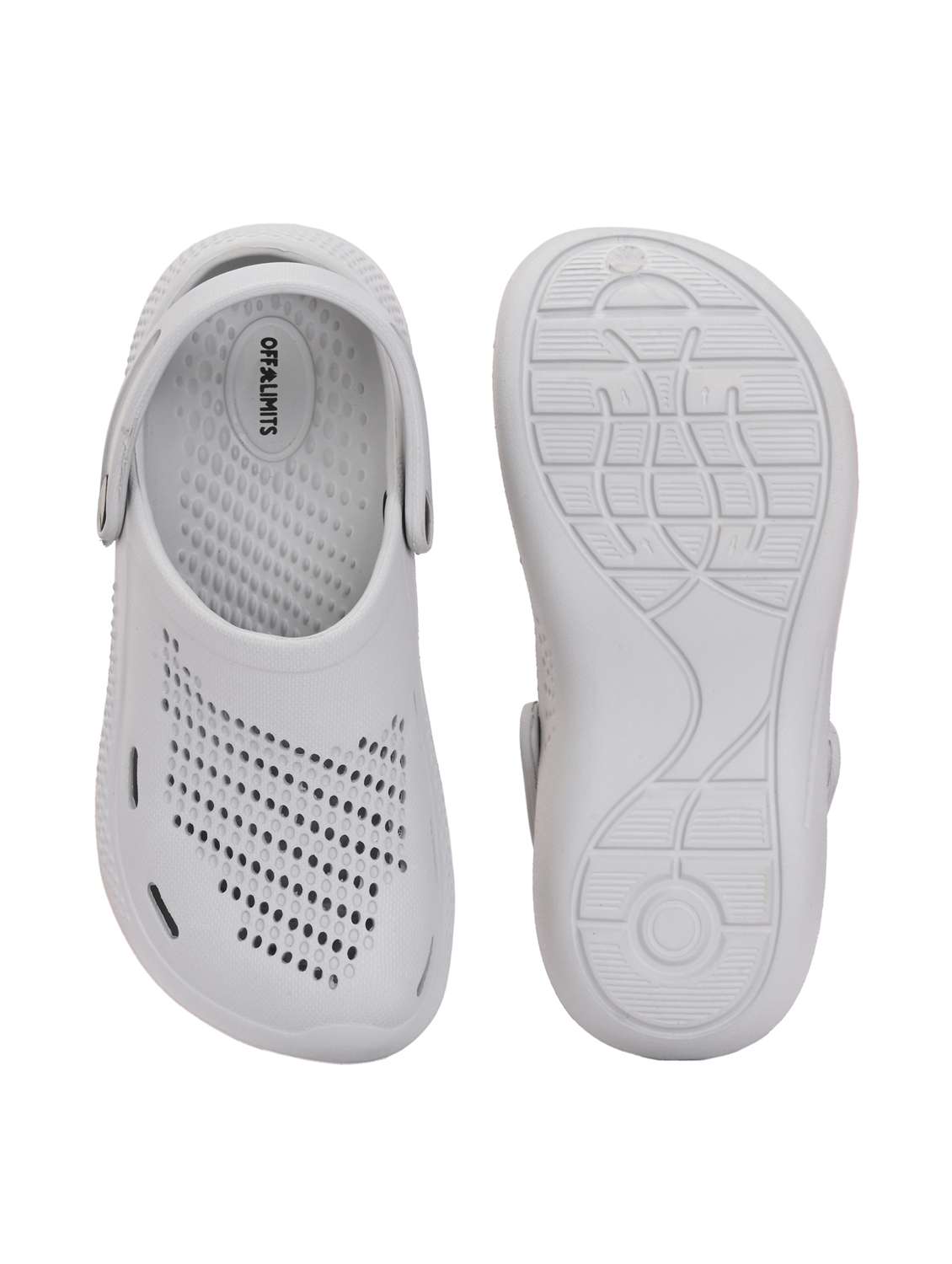 women grey solid clogs - 22020589 -  Standard Image - 4