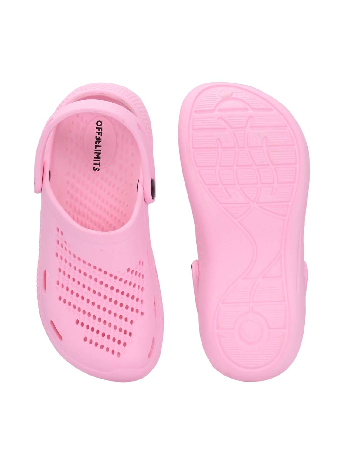 women pink solid clogs - 22020590 -  Standard Image - 4