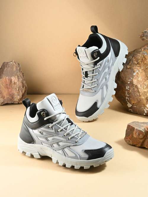 men solid grey sport shoe - 22020597 -  Standard Image - 0