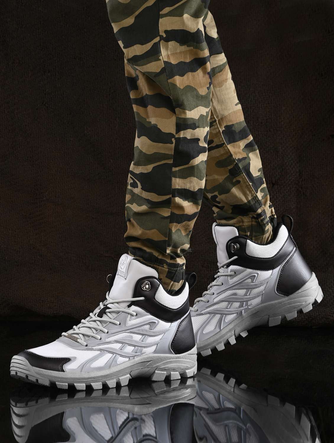 men solid grey sport shoe - 22020597 -  Standard Image - 1