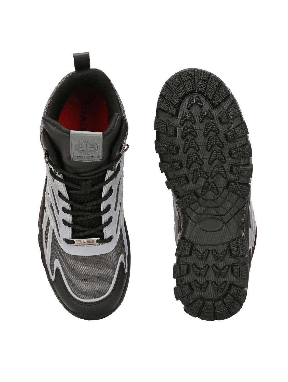 men solid grey sport shoe - 22020599 - Standard Image - 4
