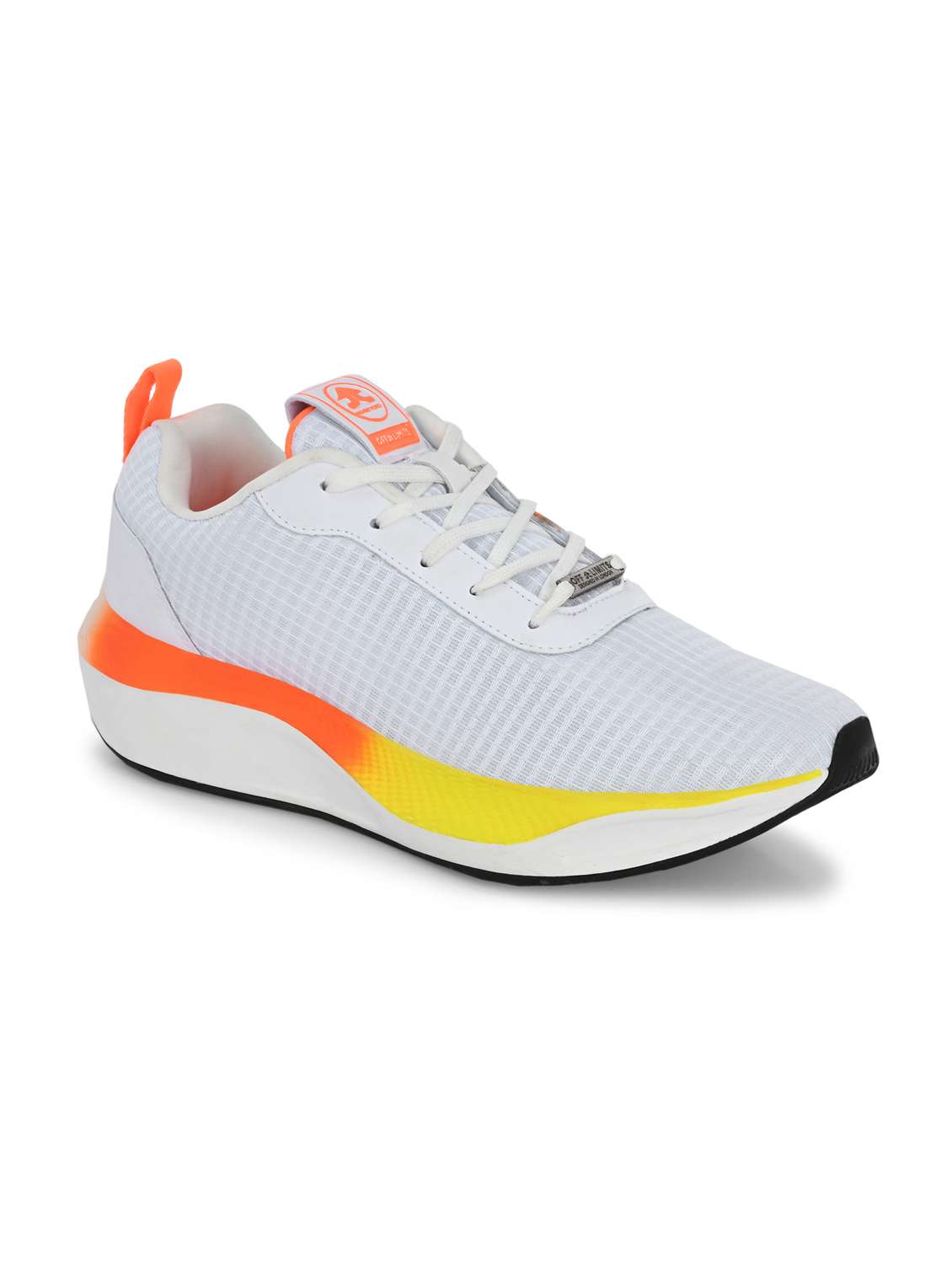 men solid white sport shoe - 22020600 - Standard Image - 1