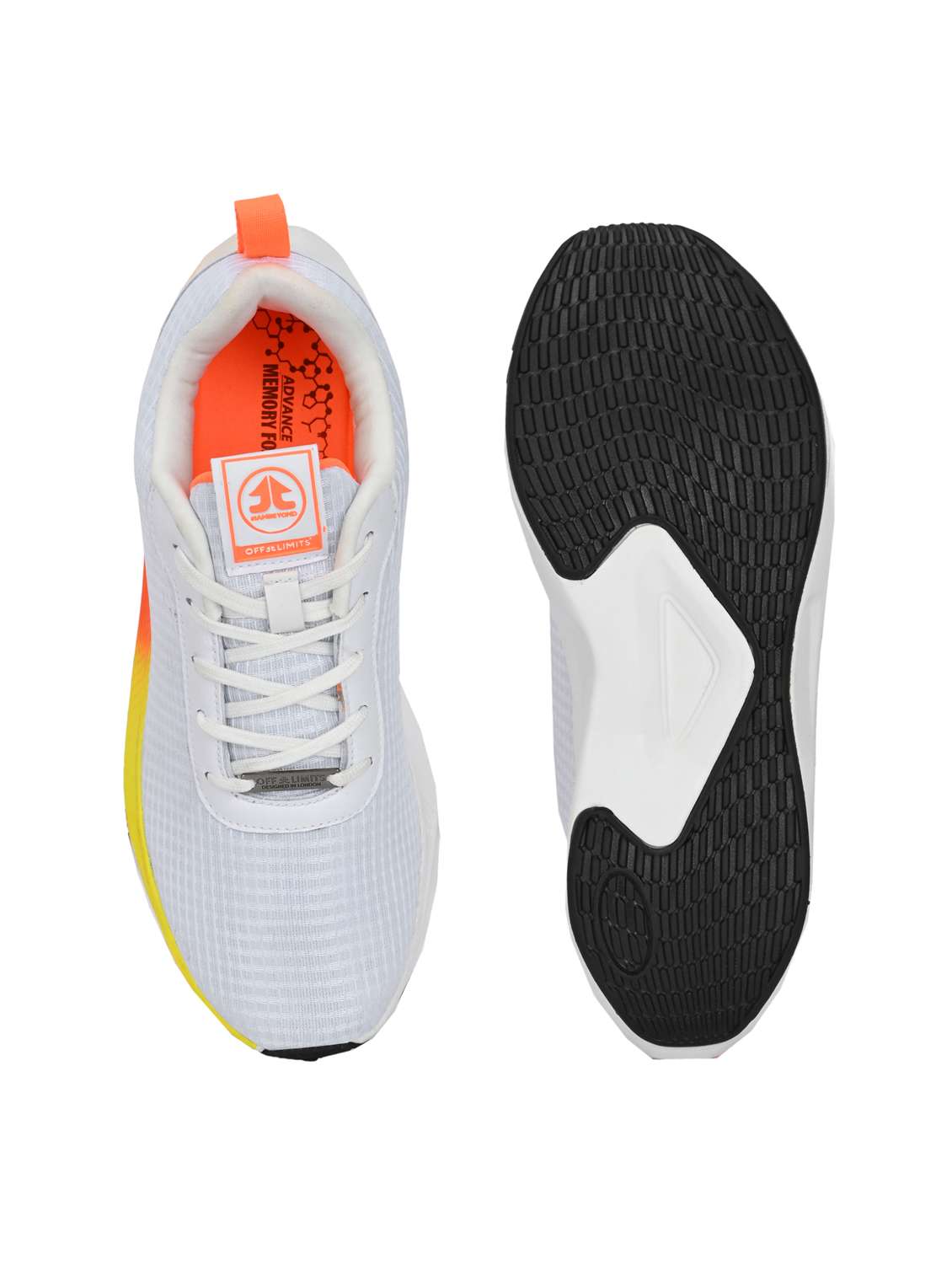 men solid white sport shoe - 22020600 - Standard Image - 4