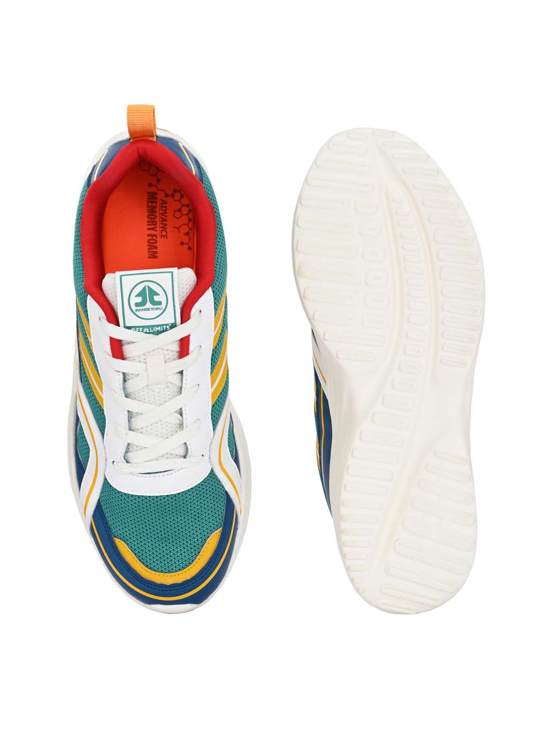 men solid green sport shoe - 22020606 - Standard Image - 4
