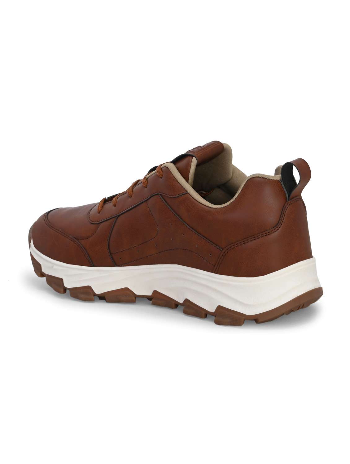 men tan lace up sport shoe - 22020614 -  Standard Image - 4
