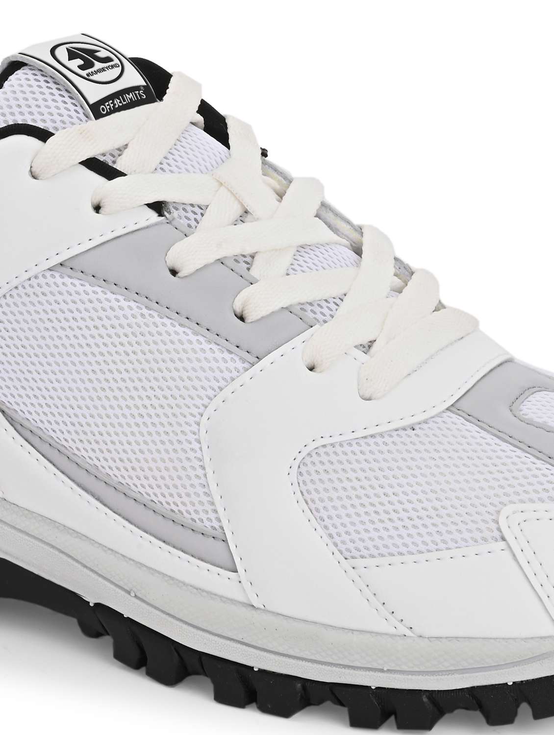 men white lace up sport shoe - 22020616 -  Standard Image - 4