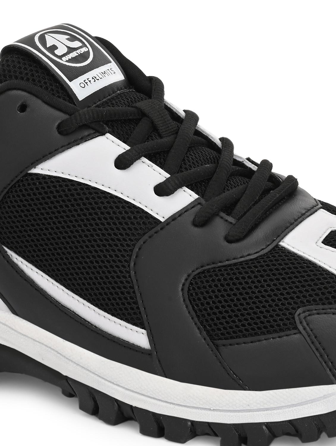 men black lace up sport shoe - 22020617 - Standard Image - 4