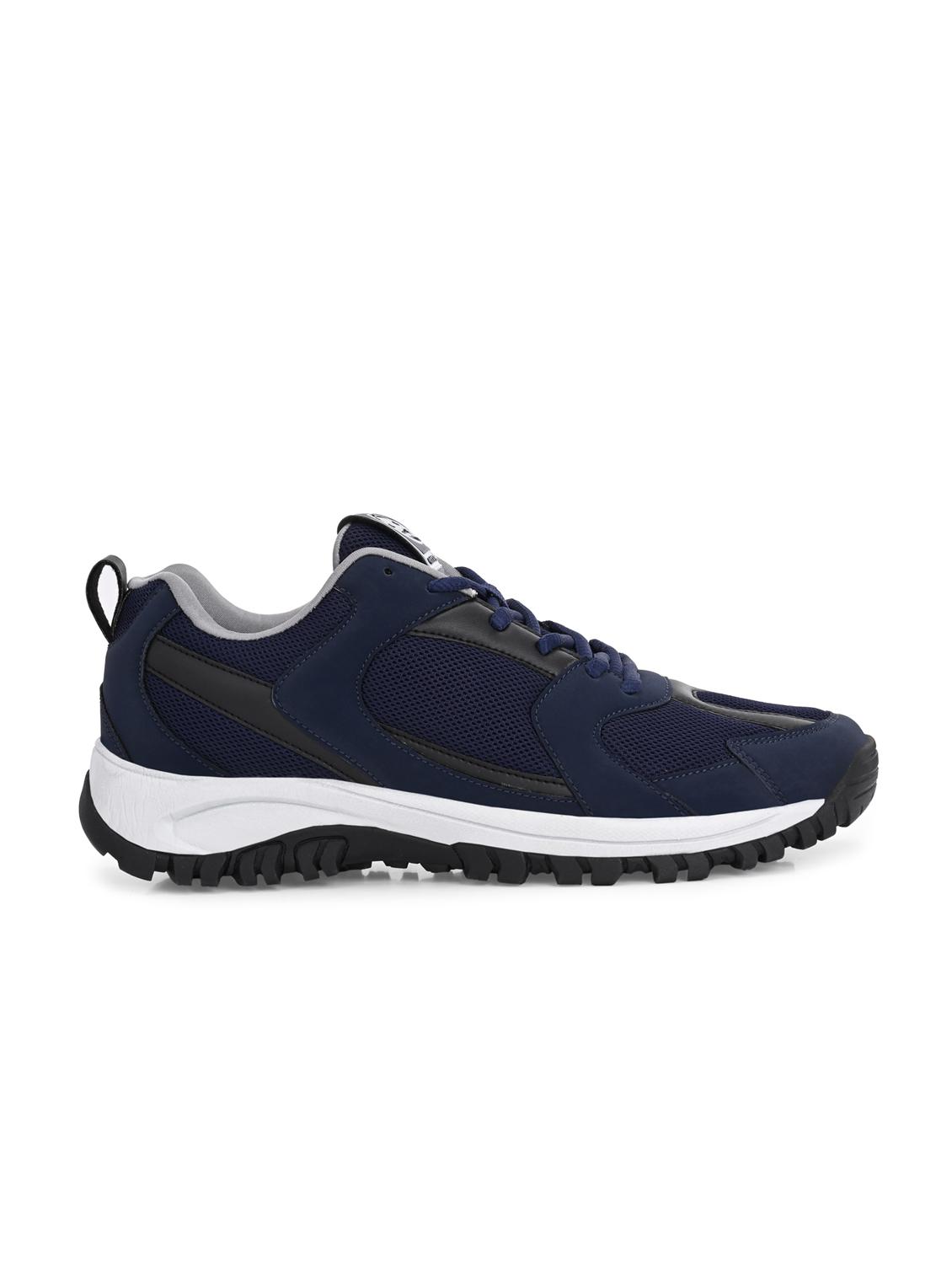 men navy blue lace up sport shoe - 22020618 -  Standard Image - 1