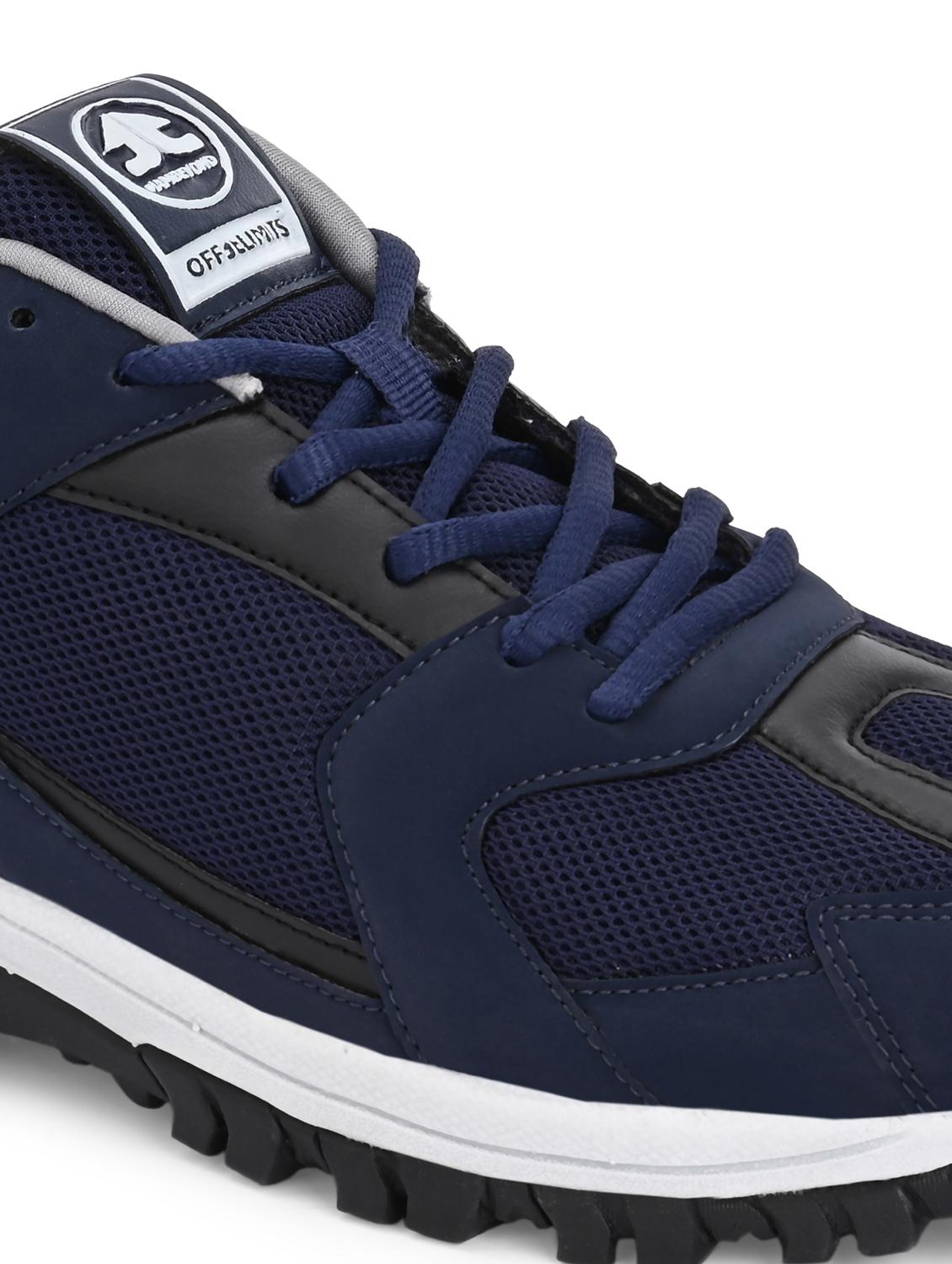 men navy blue lace up sport shoe - 22020618 - Standard Image - 4