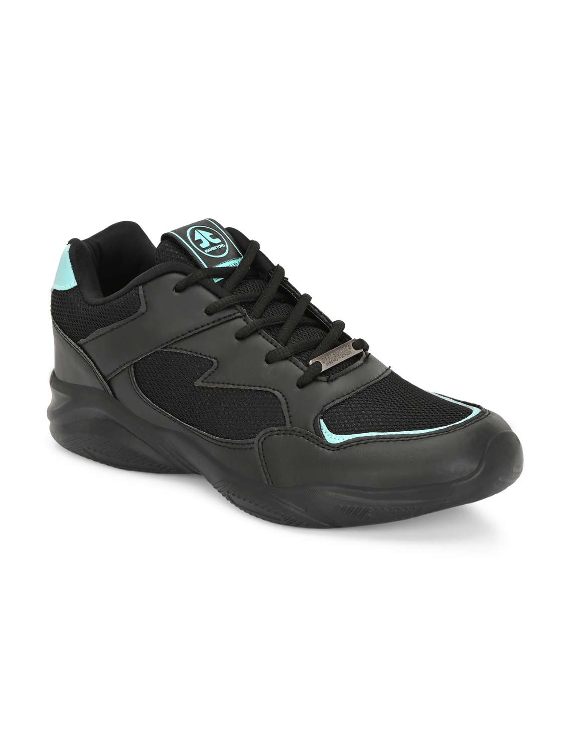 men black lace up sport shoe - 22020622 -  Standard Image - 1