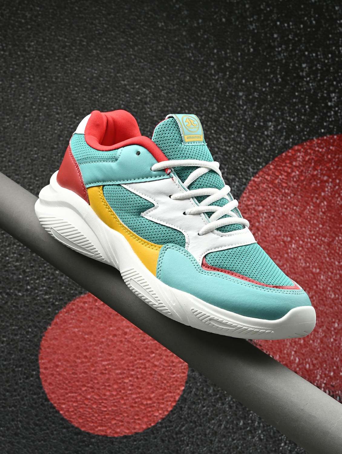 men solid green sport shoe