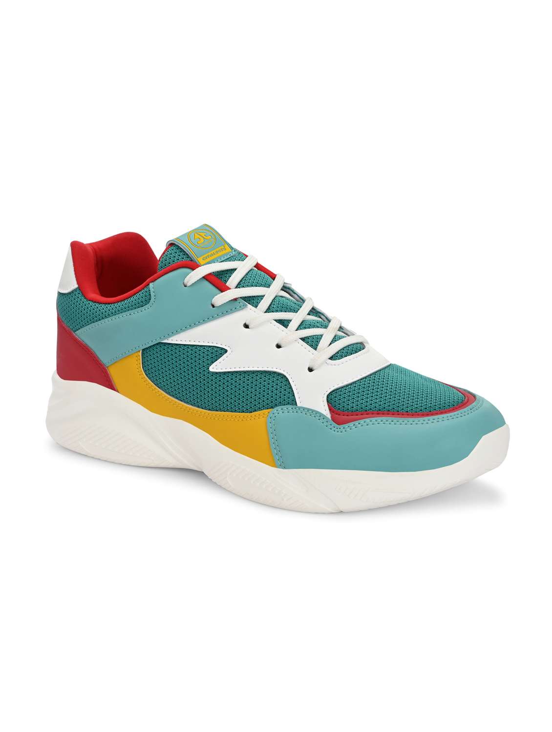 men solid green sport shoe - 22020626 - Standard Image - 1