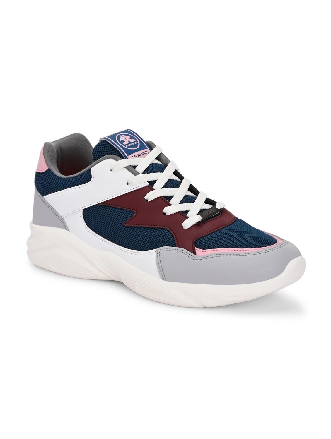 men multi colored lace up sport shoe - 22020627 -  Standard Image - 1