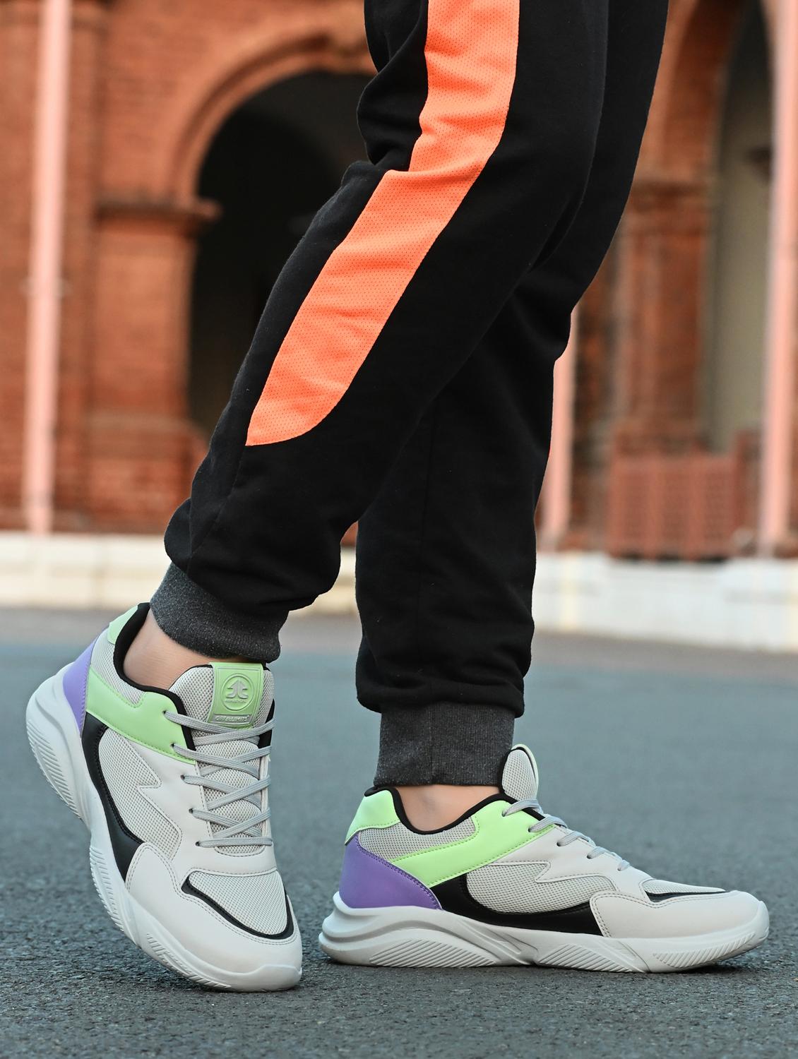 men grey lace up sport shoe - 22020628 -  Standard Image - 1